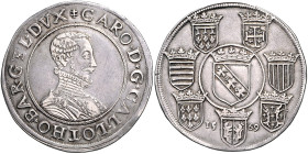 Frankreich - Lothringen Charles III. 1545-1608 Taler 1569 Nancy Dav. 9385. 
selten ss-vz/f.vz