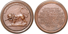 Frankreich - Lothringen Leopold I. 1697-1729 Bronzegussmedaille o.J. (v. de Saint-Urbain) auf Gerhard von Elsass (um 1030-1070) aus der Medaillenserie...