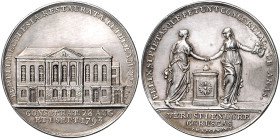 Niederlande - Amsterdam Silbermedaille 1793 (v. Lageman) auf die Einweihung der Kirche der Lutherischen Gemeinde. v. Loon 811. Whiting -. Brozatus -. ...
