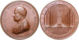Freimaurer Bronzemedaille 1820 (v. Hollenbach) auf das 50-jährige Jubiläum der großen Landesloge der Freimaurer von Deutschland in Berlin und deren St...
