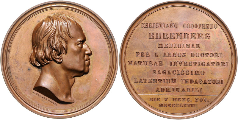 Medicina in nummis Bronzemedaille 1868 (v. Weigand) auf das 50-jährige medizinis...