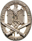 Militaria, Orden und Ehrenzeichen Abzeichen o.J. Allgemeines Sturmabzeichen , aus getöntem Zink, verliehen 1940-45, mit Herstellerzeichen 'W'. OEK 389...