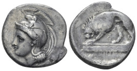 Lucania, Velia Didrachm circa 334-300