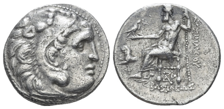 Kingdom of Macedon, Lysimachus, 306-281 Colophon Drachm circa 305-281, AR 16.00 ...