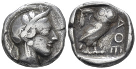 Attica, Athens Tetradrachm After 449 - From the collection of a Mentor
