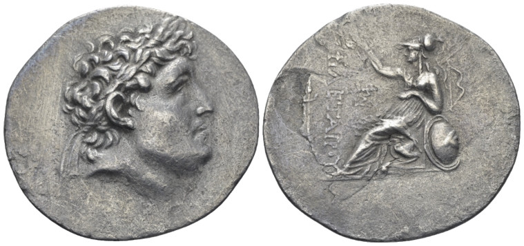 Kingdom of Pergamum, Eumenes II. 197-158 Pergamum Tetradrachm in the name of Phi...