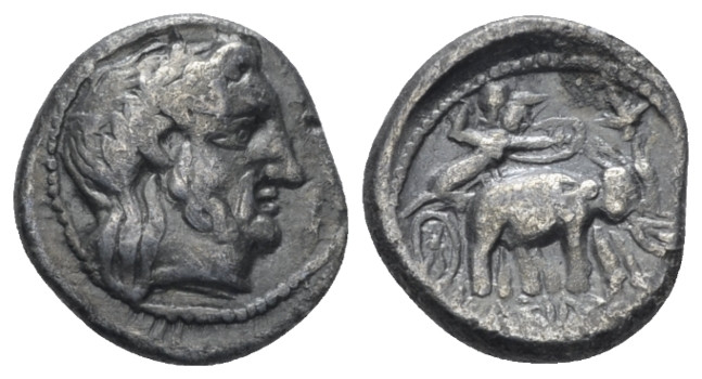 The Seleucid Kings, Seleucus I, 312-281 Aï Khanoum Hemidrachm 312-281, AR 13.00 ...