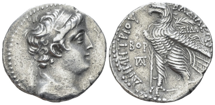 The Seleucid Kings, Demetrius II, 146-138 Sidon Tetradrachm circa 141-140, AR 24...