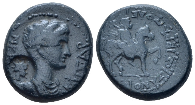 Phrygia, Hierapolis Nero, 54-68 Bronze circa 54-68, Æ 18.00 mm., 7.09 g.
Bare-h...