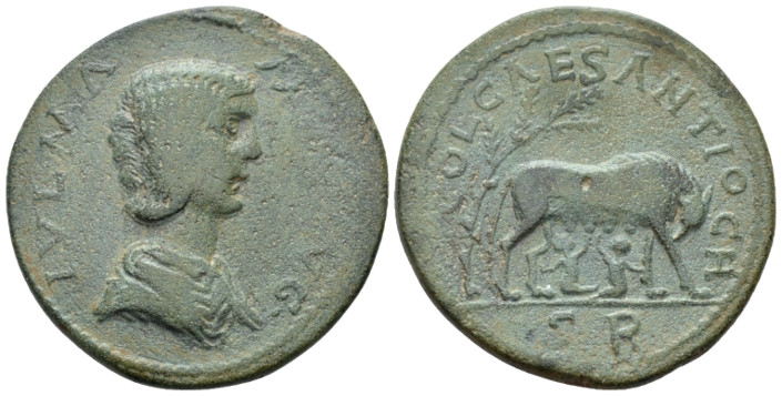 Pisidia, Antioch Julia Mamaea, mother of Severus Alexander Bronze circa 222-235,...