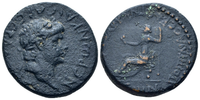 Lycaonia, Iconium Nero, 54-68 Bronze circa 62-65, Æ 25.00 mm., 11.76 g.
Laureat...