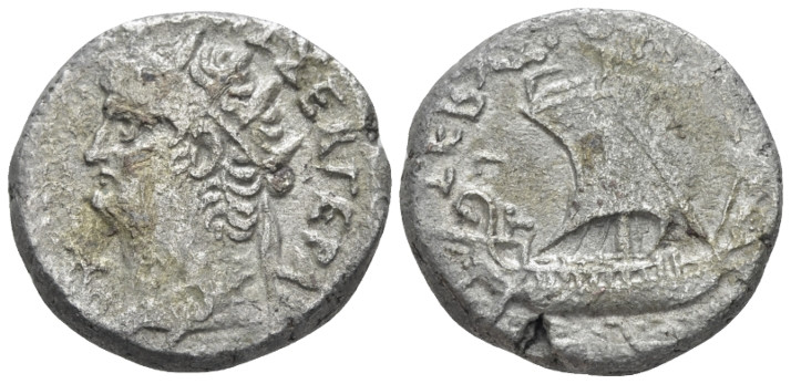 Egypt, Alexandria Nero, 54-68 Tetradrachm circa 66-67 (year 13), billon 24.10 mm...