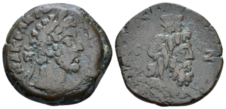 Egypt, Alexandria. Dattari. Commodus, 177-192 Diobol circa 186-187 (year 27), Æ ...