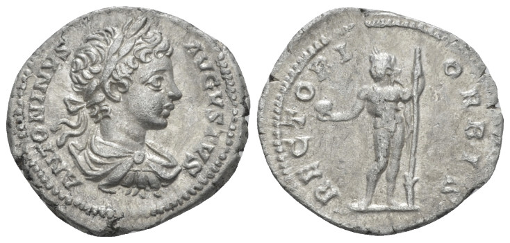 Caracalla, 198-217 Denarius Rome 199-200, AR 19.00 mm., 3.14 g.
Laureate, drape...