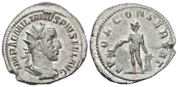 Aemilian, 253 Antoninianus Rome 253, AR 22.00 mm., 4.36 g.
Radiate, draped and ...