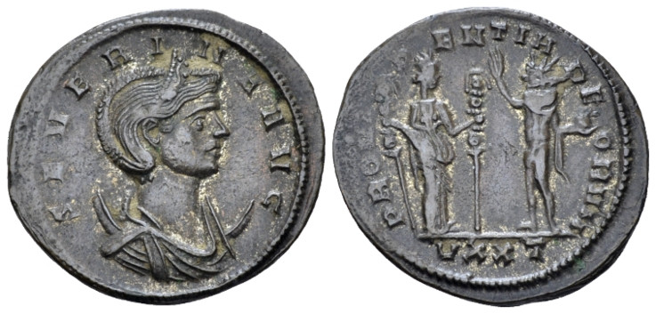 Severina, wife of Aurelian Antoninianus Ticinum 274-275, billon 23.00 mm., 3.86 ...