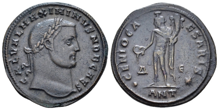 Maximinus II Daia as Filius Augustorum, 308-309 Follis Antiochia late 308-309, Æ...