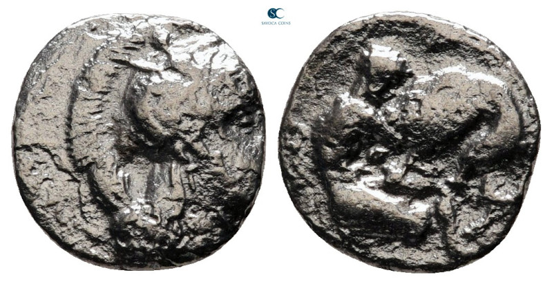 Lucania. Herakleia circa 420-390 BC. 
Diobol AR

12 mm, 0,94 g



fine