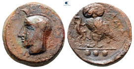 Sicily. Kamarina circa 420-405 BC. Bronze Æ