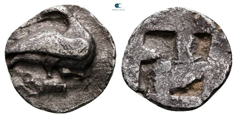 Macedon. Eion circa 500-400 BC. 
Trihemiobol AR

11 mm, 0,90 g



very fi...