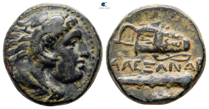 Kings of Macedon. Uncertain mint. Alexander III "the Great" 336-323 BC. 
Bronze...