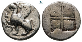 Thrace. Abdera circa 492-470 BC. Drachm AR