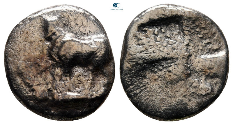 Thrace. Byzantion circa 387-340 BC. 
Drachm AR

15 mm, 2,40 g



fine