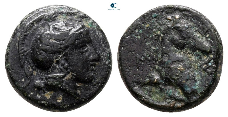 Thessaly. Pharsalos circa 475-350 BC. 
Bronze Æ

11 mm, 1,57 g



nearly ...