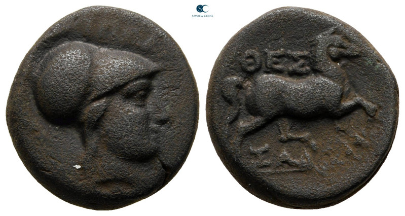 Thessaly. Thessalian League circa 150-50 BC. 
Bronze Æ

17 mm, 5,29 g



...