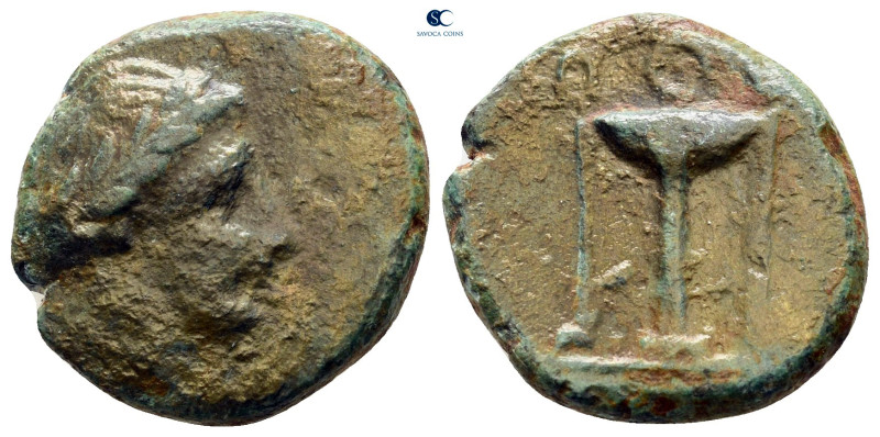 Akarnania. Medeon circa 350-300 BC. 
Bronze Æ

19 mm, 5,23 g



very fine...