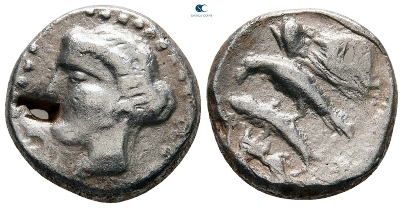 Paphlagonia. Sinope circa 350-300 BC. Contemporary barbaric imitation
Drachm AR...