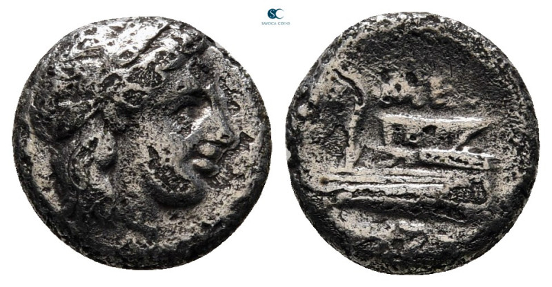 Bithynia. Kios circa 350-300 BC. 
Diobol AR

10 mm, 1,09 g



nearly very...