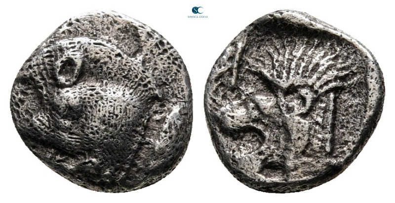 Mysia. Kyzikos circa 525-475 BC. 
Obol AR

9 mm, 0,70 g



very fine