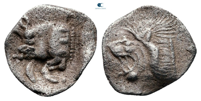 Mysia. Kyzikos circa 525-475 BC. 
Obol AR

11 mm, 0,52 g



very fine