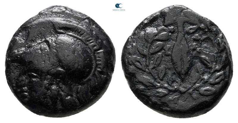 Aiolis. Elaia circa 350-300 BC. 
Bronze Æ

11 mm, 1,22 g



very fine