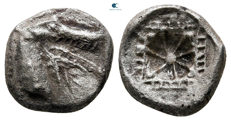 Caria. Kindya circa 510-480 BC. 
Tetrobol AR

12 mm, 1,40 g



nearly ver...