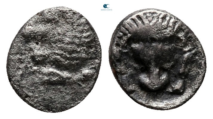 Satraps of Caria. Hekatomnos circa 392-377 BC. 
Hemiobol AR

8 mm, 0,43 g

...