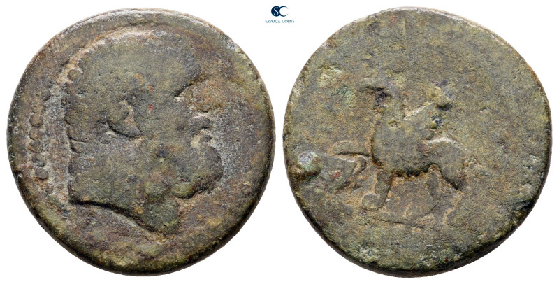 Ionia. Teos. Pseudo-autonomous issue AD 138-161. 
Bronze Æ

19 mm, 4,59 g

...