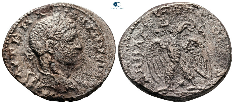 Seleucis and Pieria. Antioch. Elagabal AD 218-222. 
Billon-Tetradrachm

28 mm...