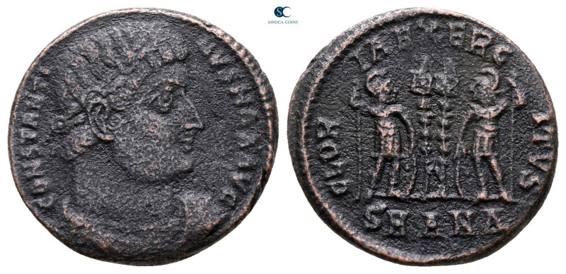 Constantine I the Great AD 306-337. Antioch
Follis Æ

17 mm, 2,19 g



ne...