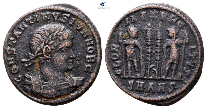 Constantine II, as Caesar AD 317-337. Antioch
Follis Æ

18 mm, 2,08 g



...