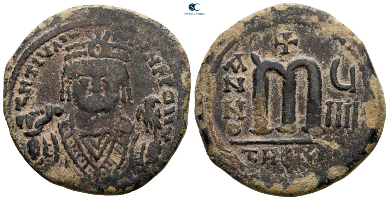 Maurice Tiberius AD 582-602. Theoupolis (Antioch)
Follis or 40 Nummi Æ

30 mm...