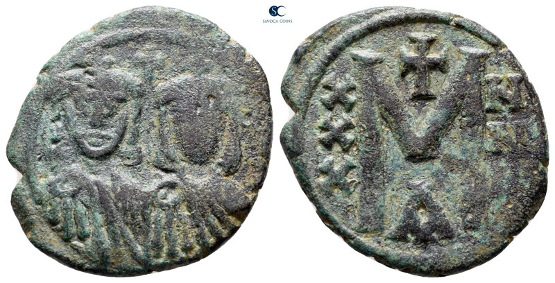 Nicephorus I, with Stauracius AD 802-811. Constantinople
Follis or 40 Nummi Æ
...