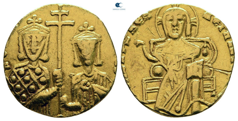 Constantine VII Porphyrogenitus, with Romanus I AD 913-959. Constantinople
Soli...