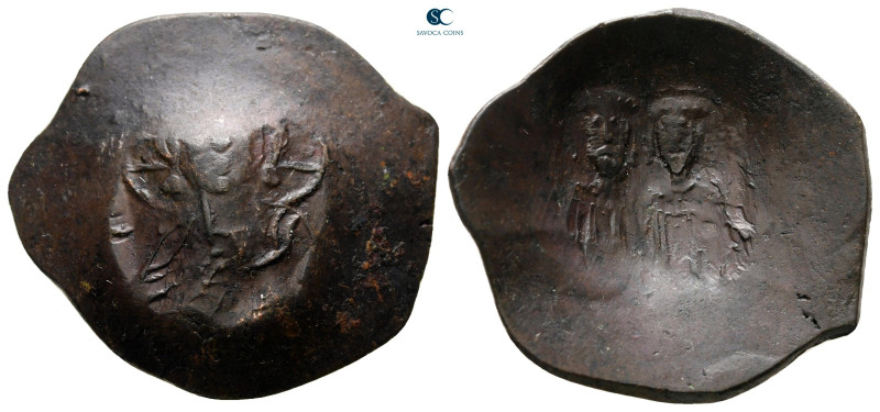 Alexius III Angelus-Comnenus AD 1195-1203. Constantinople
Trachy Æ

26 mm, 3,...