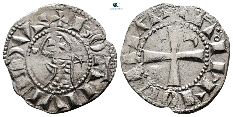 Principality of Antioch. Antioch. Bohemond III AD 1163-1201. 
Denier AR

18 m...