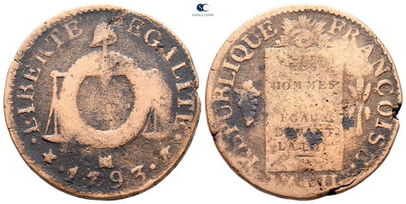 France. Convention AD 1792-1795.
2 Sol Cu

29 mm, 10,62 g



nearly very ...