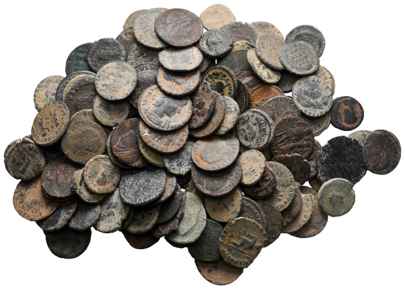 Lot of ca. 125 roman bronze coins / SOLD AS SEEN, NO RETURN!

nearly very fine