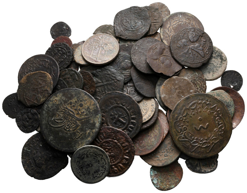 Lot of ca. 85 islamic bronze coins / SOLD AS SEEN, NO RETURN!

very fine