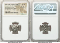MACEDONIAN KINGDOM. Alexander III the Great (336-323 BC). AR drachm (19mm, 4.07 gm, 10h). NGC Choice VF 5/5 - 3/5. Early posthumous issue of Colophon,...